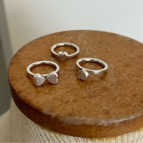 Folli Follie Nesting Heart Silver Rings - Picture 4 of 12